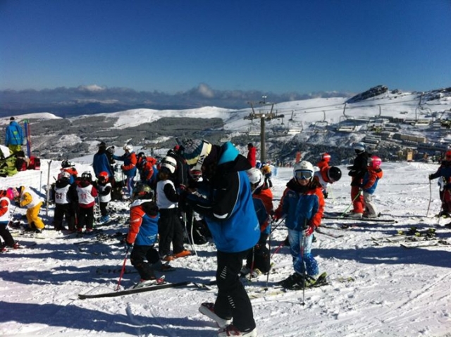 raquetas de nieve en sierra nevada